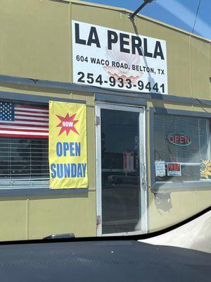 Now open Sundays