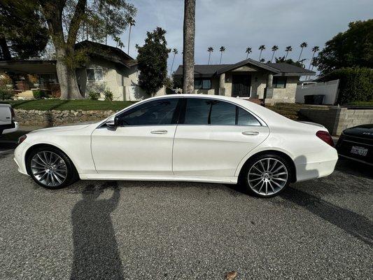 Diamond Pearl White Paint job (rear bumper)