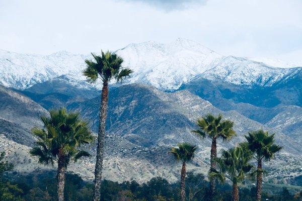 View of Ojai mountains from our office!