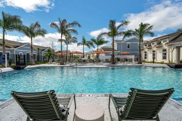 Large swimming pool