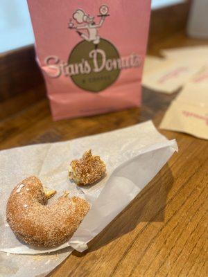 Cinnamon sugar doughnut