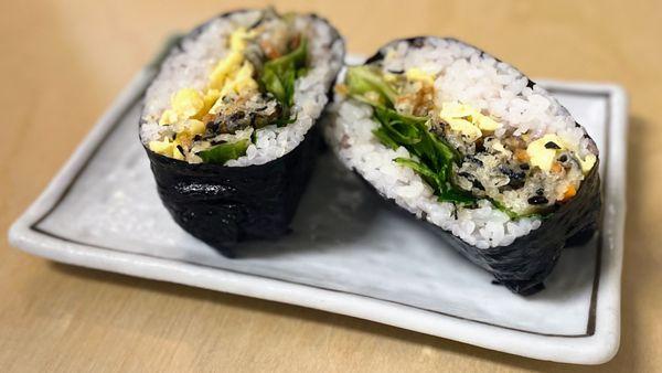 Hijiki Tempura Onigiri Sand