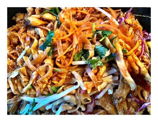 Chicken Pad Thai @ Thai Pavilion. 251 E.Lincoln Hwy DeKalb IL .Great  Thai Cuisine Place Nice Clean Quite.Great Service.Cool!