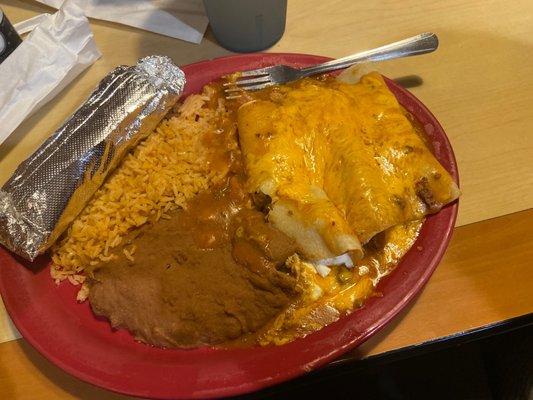 Chicken enchiladas