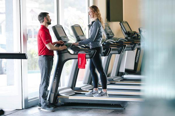 Johnson Fitness & Wellness has the best selection of home exercise equipment, like the Matrix Treadmills!