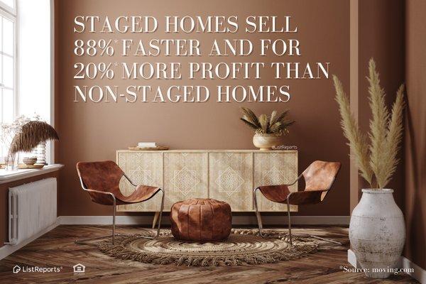 Staging a home isn't just for Selling Sunset. "Decorating and staging your home can be just as important (and sometimes even more so!) than