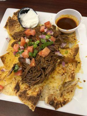 Birria nachos