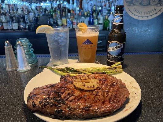 Hawaiian Ribeye medium rare