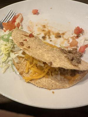 Beef taco