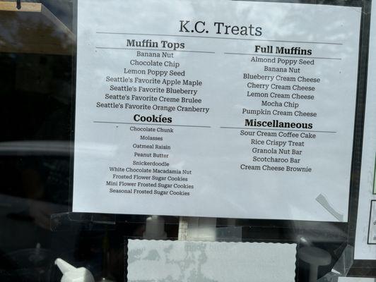 The Treat Menu