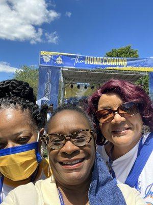 Sorors Sheryl Norton, me, and Angela Wilson.