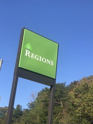 Regions sign