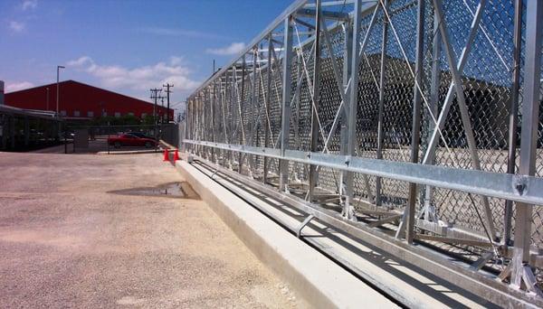 San Antonio International Airport Chain Link Gate Enclosure