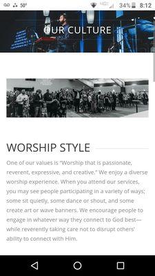 This is our worship style. You can see more about us at Riveroflife.org or download the app.