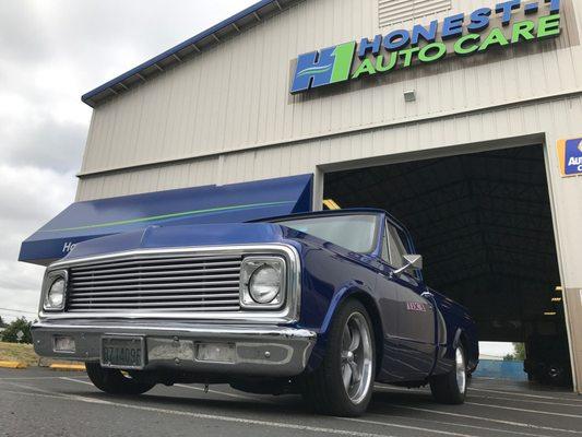 Good looking truck in front of a very good looking store  Come in and say Hi