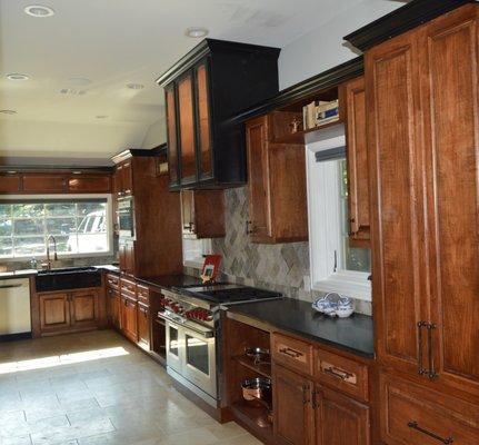 Maple and copper kitchen