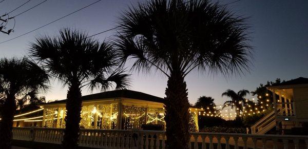 Outdoor Wedding and Party Pavilion with great lighting!