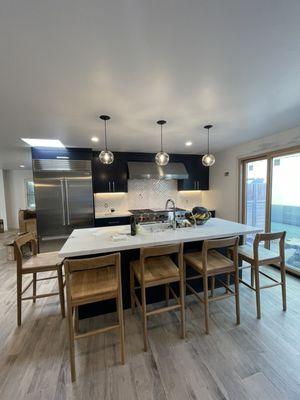 Kitchen Upgrade with Pendant lights, Under Cabinet Strip Lights and 4 inch Recessed LED LTS