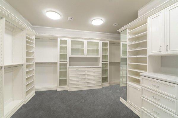 White Walk In Closet