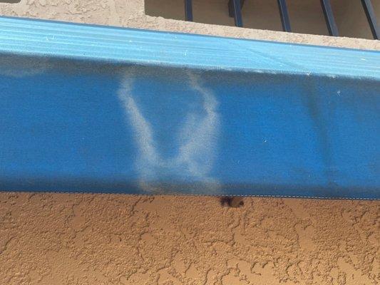 Paint stain after painting