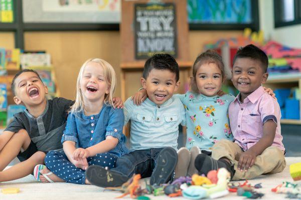 Kiddos at Children's Village become good friends.