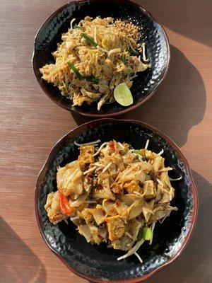 Pad Thai chicken / pad kee mao tofu