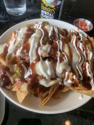 Pulled pork nachos