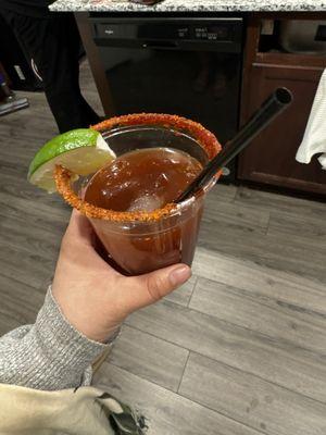 Michelada mocktail