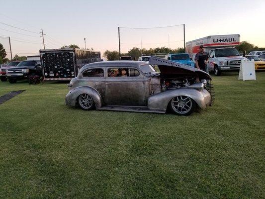 Pretty cool old cars with a scary clown