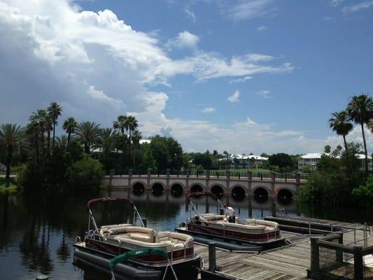 The view from the bar. Can you see the hidden mickey?