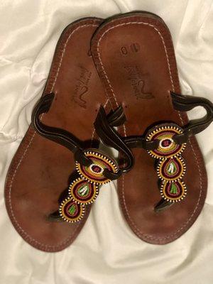 Beaded Sandals almost new