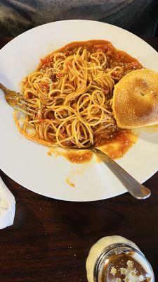 Spaghetti with meat sauce