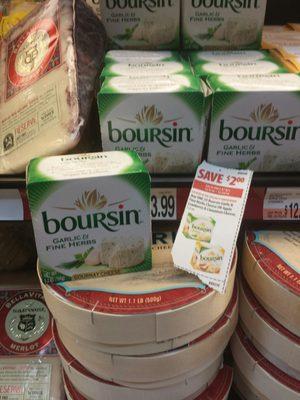 Boursin! What a deal for $1.99 with the coupon savings.