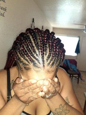 Feed in braids