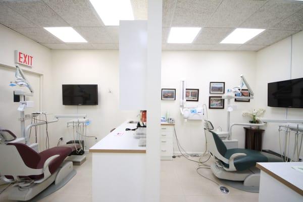 New state-of-the-art beautiful and clean treatment areas