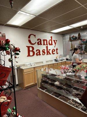 Inside Candy Basket. Yummy goodness