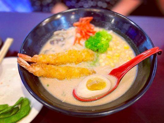 White Ramen with shrimp