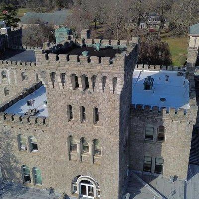 Flat roof replacement at Manhattanville Castle