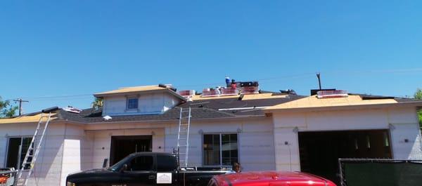 Before and after images of Arcadia Roofing's outstanding work