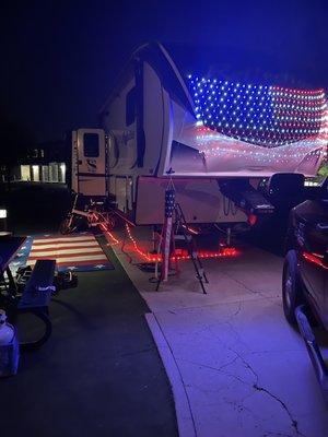 Our rig while parked at Sparks Marina RV