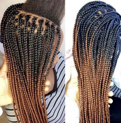 Box braids ombré