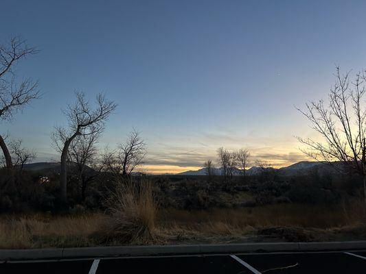 The sky as we left church after Mass.