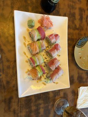 We love the Warrior Roll and the Rainbow Roll, so many good flavors!