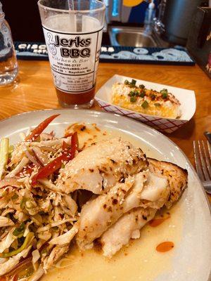 Cod special made with a light ginger sauce served with a side of crab slaw was absolutely delicious not to mention a huge bang for the buck!