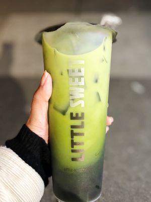 Thai Green (oat)Milk Tea with boba