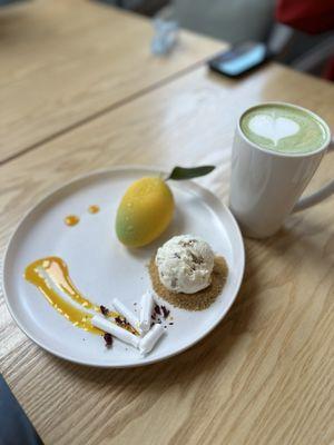 Mango Dessert w/ Butter Pecan Ice Cream