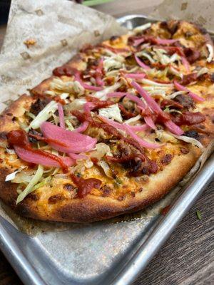 Pimento Cheese & Pork Pizza