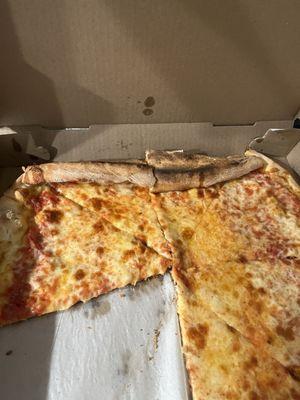 Folded and smashed pizza