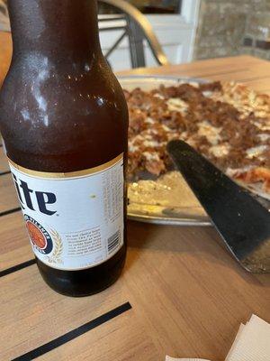 Beer and pizza