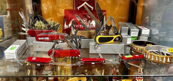 Swiss Army knives.